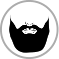 Shop divider beard icon