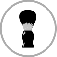 Shaving brush icon